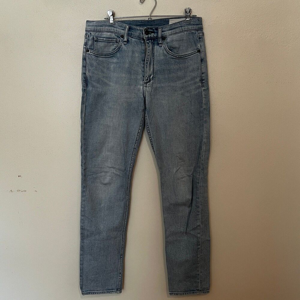rag & bone New York Fit 2 Slim Jeans Mens 30x32 Light Wash Blue Denim